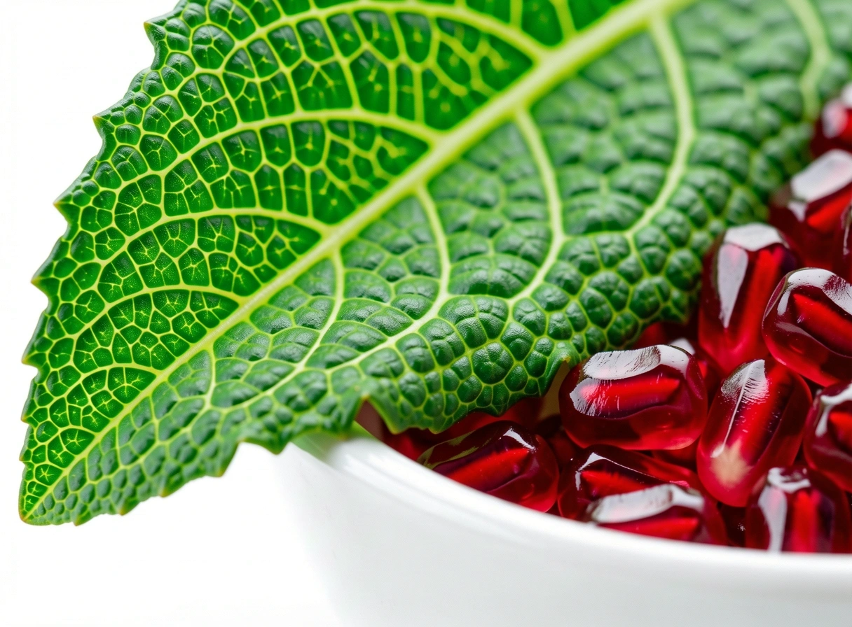 Macro botanical structure representing nutrient density